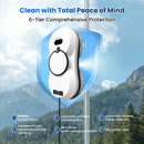 PuRuiKai window water spray cleaning robot vacuum cleaner remote control electric household glass wiper window double automatic