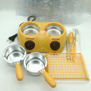 Hot Selling Dual Electric Chocolate Fountain Home Hot Chocolate Melt Pot Chocolate Melting Machine DIY