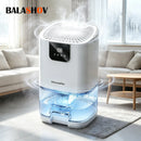 Air DehumidifierCapacity Humidity Dehumidifier with Digital Display Night Light Home Dehumidifier Air Dryer for Bathroom Toilet
