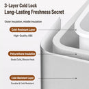 E-ACE 4L Car Refrigerator Mini Fridge Freezer Car & Home Use Portable Compressor Cooler Ice Box for Camping Summer Essential