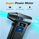 Jet Fan 130000RPM Super Power Violent Turbo Fan Brushless Motor Turbo Air Blower 4000mAh Rechargeable Battery For Car Cleaning