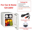 E-ACE 4L Car Refrigerator Mini Fridge Freezer Car & Home Use Portable Compressor Cooler Ice Box for Camping Summer Essential