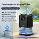 Air DehumidifierCapacity Humidity Dehumidifier with Digital Display Night Light Home Dehumidifier Air Dryer for Bathroom Toilet