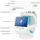 New 7 In 1 Smart Ice Blue Hydra oxyge Dermabrasion Facial Mahcine Skin Cleaning Skin Analyzer Dermabrasion Facial Aquafacial