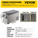 VEVOR  35L 45L 55L Car Refrigerator Mini Fridge Freezer Portable Compressor Cooler 12/24V DC 110-240V Ice Box for Camping