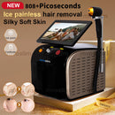 2-IN-1 Diode Lase Ice Cooling Multi-Function Machine Long Lasting Hair Smoothing & Pico Tattoo Pigment Lightening Salon Beauty
