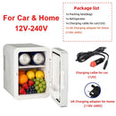E-ACE 4L Car Refrigerator Mini Fridge Freezer Car & Home Use Portable Compressor Cooler Ice Box for Camping Summer Essential