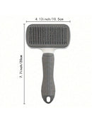 Universal Pet Detangling Brush, Massages Out Knots & Mats. 19cm, for Long/Short Hair, Soothing