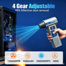 Jet Fan 130000RPM Super Power Violent Turbo Fan Brushless Motor Turbo Air Blower 4000mAh Rechargeable Battery For Car Cleaning