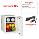 E-ACE 4L Car Refrigerator Mini Fridge Freezer Car & Home Use Portable Compressor Cooler Ice Box for Camping Summer Essential