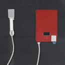 Instant Electric Water Heater 6500W 220V Wall Mounted Waterproof LED Display for Bathroom Shower Kitchen Hot Water Modern Red