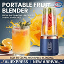 Household Fruit Mixer 400ML Electric Juicer Portable Food Milkshake Mixer Machine Multifunction 6 Blades Juicer Machine Blender