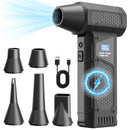 2026 High Power Jet Dry Blower Mini Turbo Fan Electric Air Duster Cordless PC Keyboard Cleaner Car Drying 2600mAh LED Display