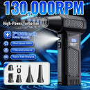 2026 High Power Jet Dry Blower Mini Turbo Fan Electric Air Duster Cordless PC Keyboard Cleaner Car Drying 2600mAh LED Display