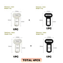 Pet Seat Belt Adapters - Car Metal Clips for Pet Leashes, Compatible with Truck & Car Seats